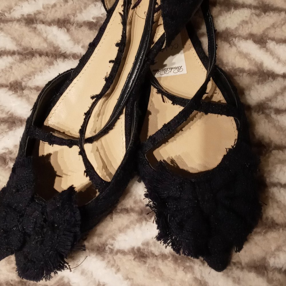 SIZE 9, NAVY BLUE FLAT BALLERINAS